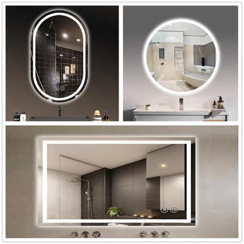 Illuminated bathroom mirror - bathroom,