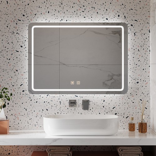 50x70cm led showerroom mirror - led,