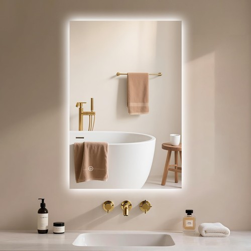 Bathroom mirror with lighting - mirror,