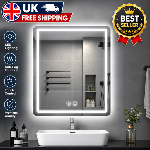 Llluminated bathroom mirror - llluminated,