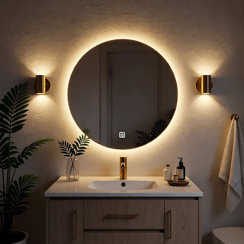 50cm round bathroom - 50cm,