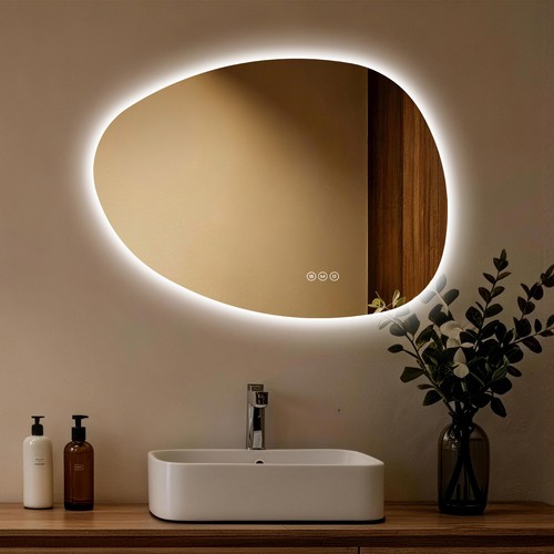 Illuminated bathroom mirror - illuminated,