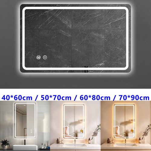 Led lighted bathroom mirror - lighted,