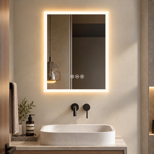 Led bathroom mirror with - led,