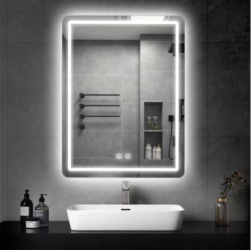 Llluminated bathroom mirror - bathroom,