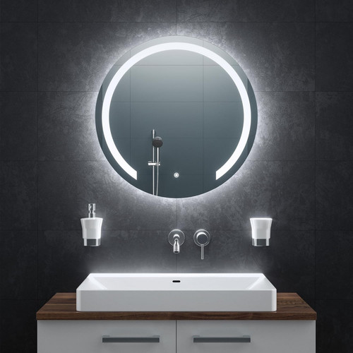 Bathroom mirror round - ,