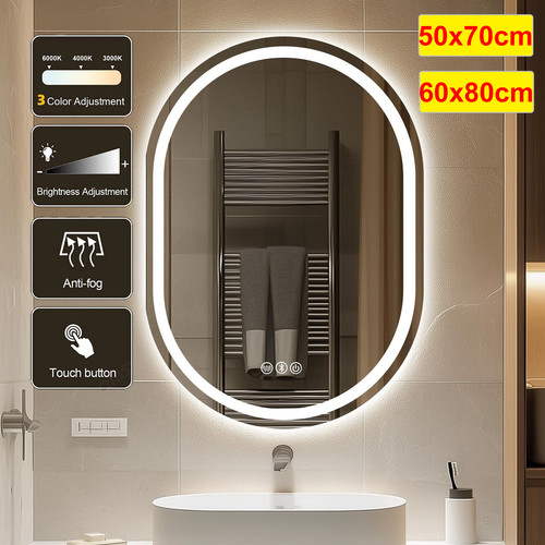 Illuminated bathroom mirror - illuminated,