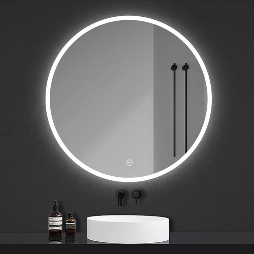 Round led bathroom - mirror, with