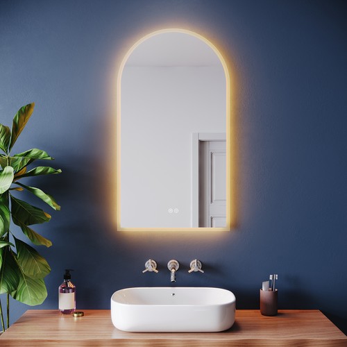 Arched illuminated bathroom - illuminated,