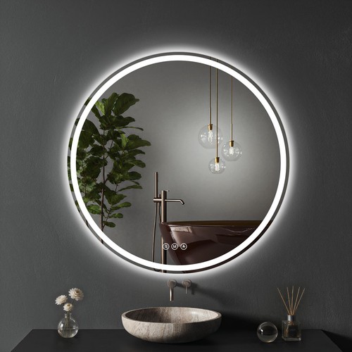 Bathroom mirror with lighting - bathroom,