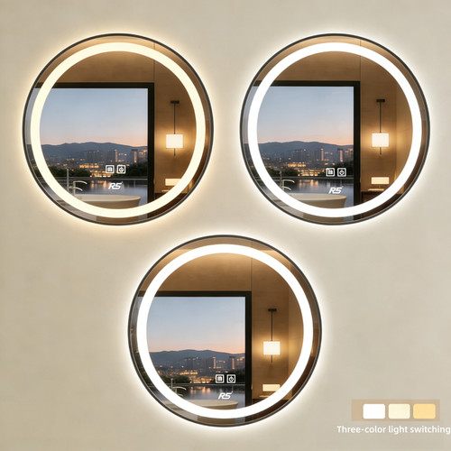 Bathroom led mirror wall - bathroom,