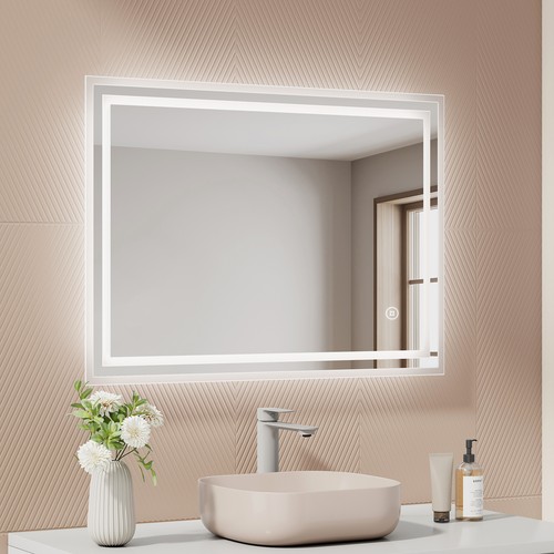 Led bathroom mirror with - led,