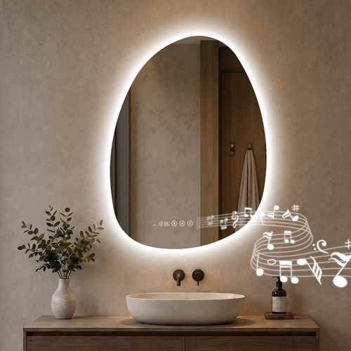 Bathroom mirror with led - bathroom,