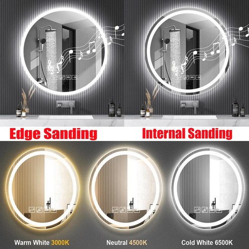 Bathroom round led mirror - round,