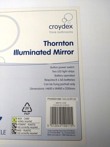 Croydex thornton led lighted - croydex,