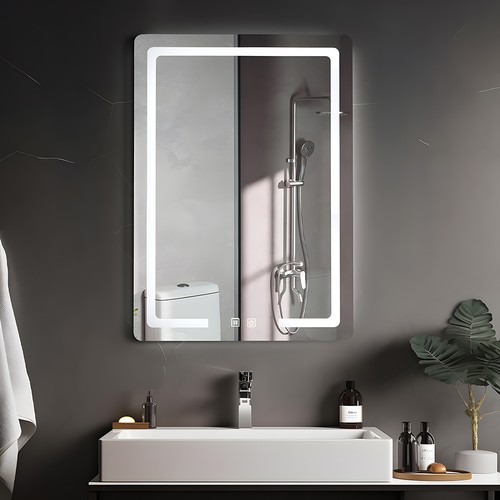 Illuminated bathroom mirror - illuminated,