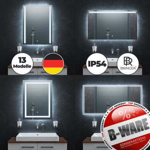 Bringer bathroom mirror - bathroom, with
