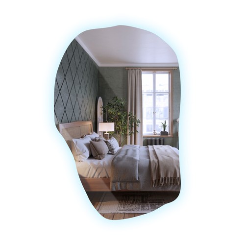 Led hanging mirror hollywood - led,