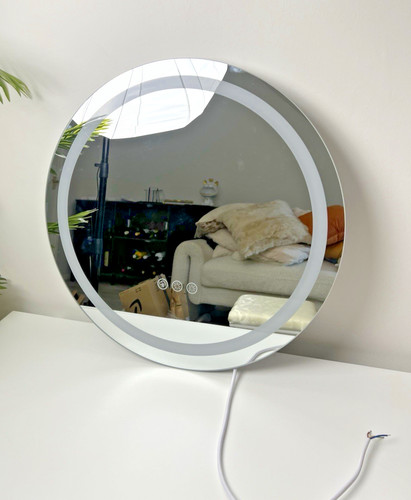 Round bathroom led mirror - round,