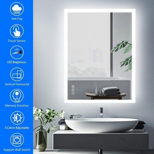 Bathroom led mirror 50x70cm - bathroom,