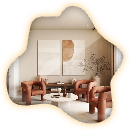 Illuminated mirror led - illuminated,