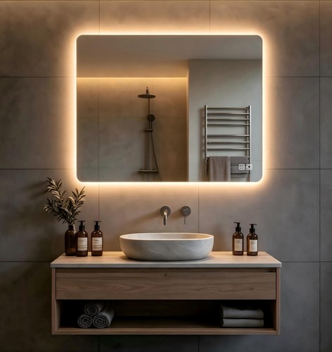 Bathroom mirror led 50 - bathroom, 60