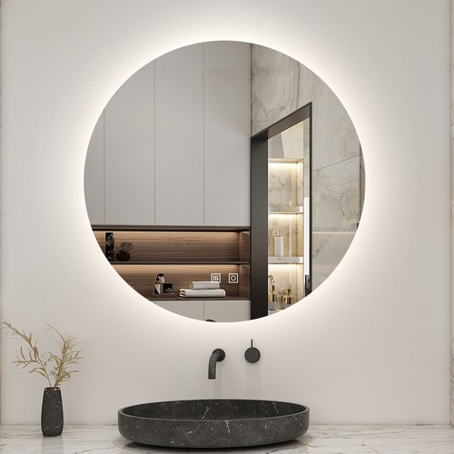 Round led bathroom - led, with