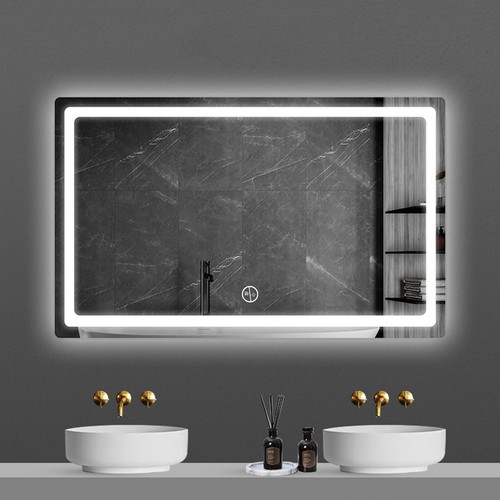 Bathroom led mirror - mirror, w/demister