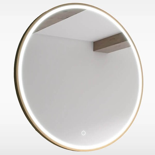 Round led bathroom mirror - round,