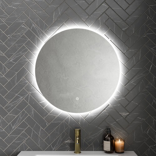 Round led mirror - round,