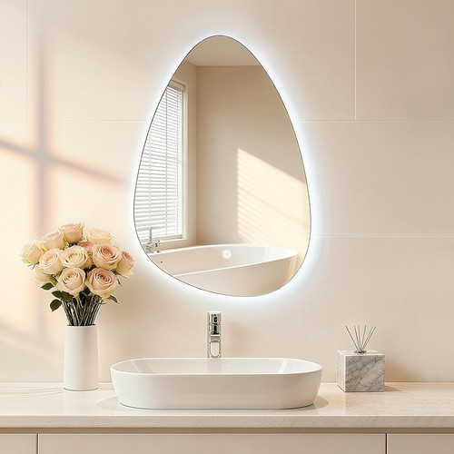 Bathroom mirror with led - bathroom,