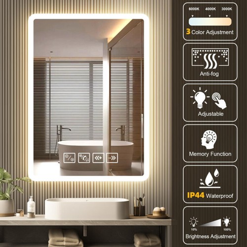 Bathroom led mirror with - led,