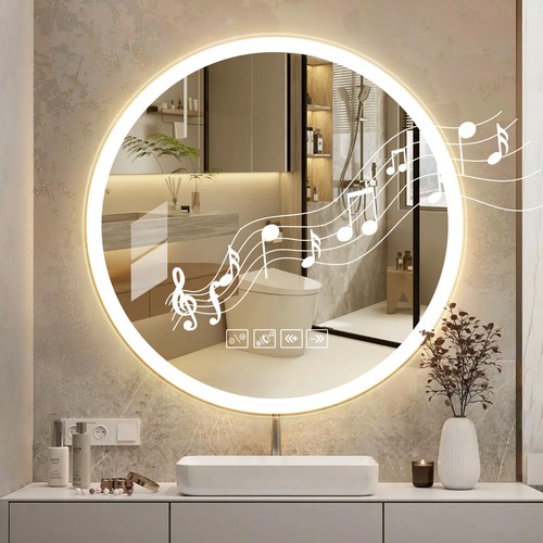 Round bathroom mirror - mirror, 3