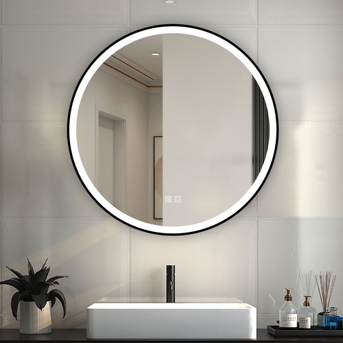 Black framed bathroom - black,