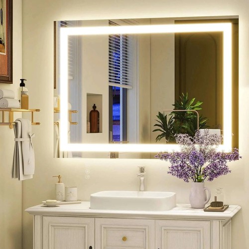 Rectangle led bathroom mirror - led,