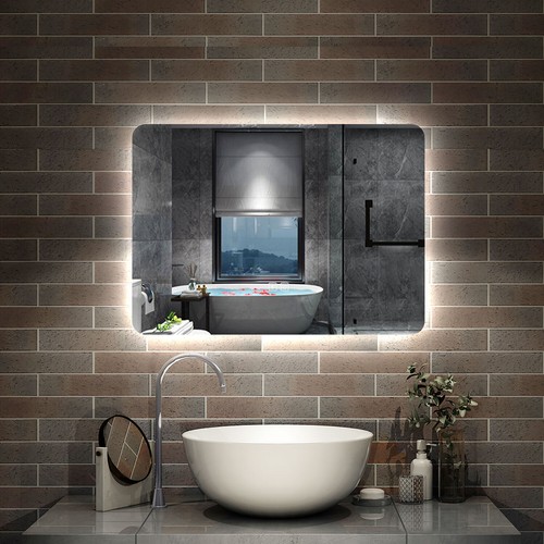 Illuminated bathroom mirror - illuminated,