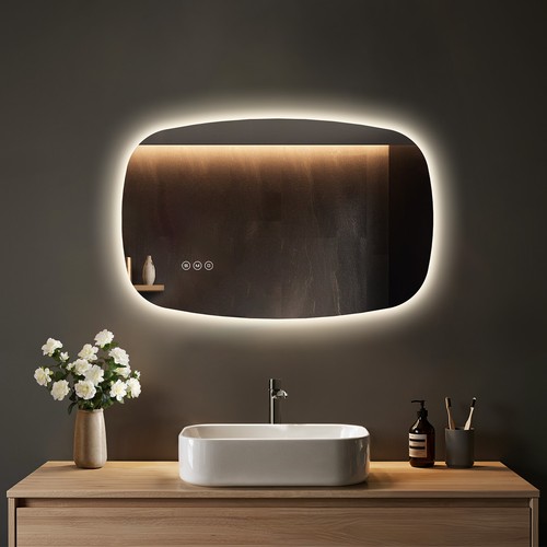 Illuminated bathroom mirror - illuminated,