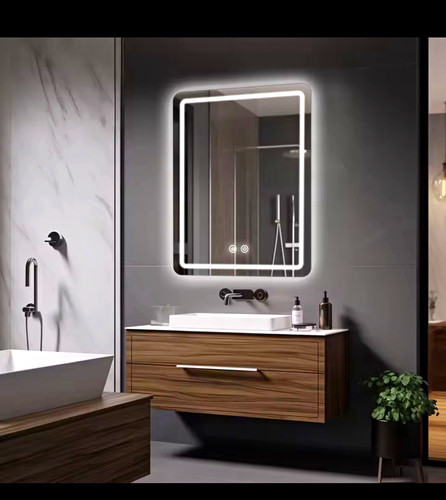 Led lighted bathroom mirror - led,