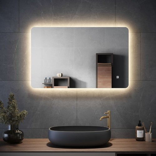 Elegant bathroom mirror with - bathroom,